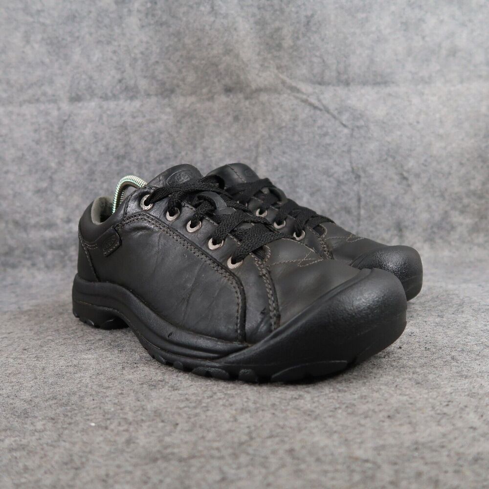 Keen Shoes Womens 10 Athletic Leather Briggs Sneaker Comfort Black Lace Up Walk